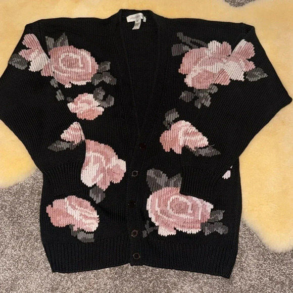 Jones New York Sweaters - Jones New York floral print cardigan